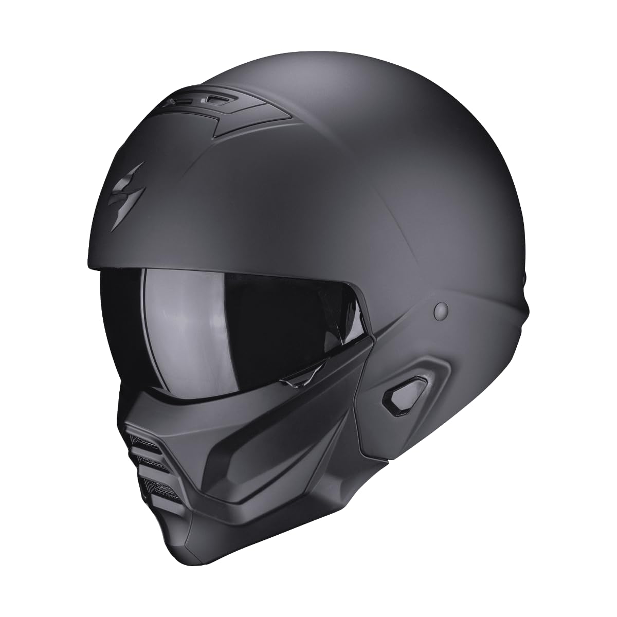 Scorpion, Exo-Combat Ii, Offene Und Modulare Helme Für Motorräder, Mattschwarz, L, Unisex-Adult von ScorpionEXO