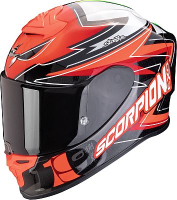 Scorpion EXO-R1 Evo Air Alvaro, Integralhelm - Rot/Schwarz/Weiß - M von Scorpion