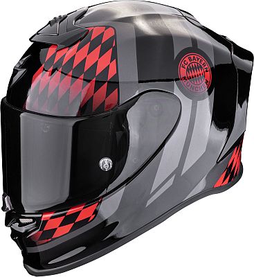 Scorpion EXO-R1 Evo Air FC Bayern, Integralhelm - Schwarz/Rot - M von Scorpion