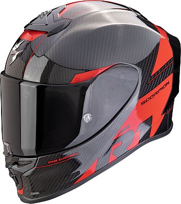 Scorpion EXO-R1 Evo Carbon Air Rally, Integralhelm - Schwarz/Rot - M von Scorpion