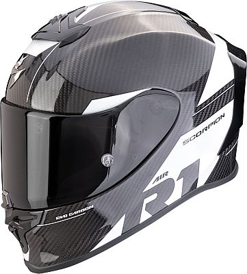 Scorpion EXO-R1 Evo Carbon Air Rally, Integralhelm - Schwarz/Weiß - XL von Scorpion