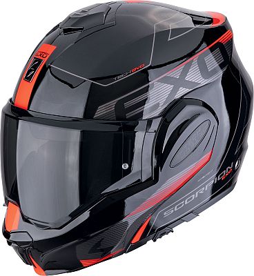 Scorpion EXO-Tech Evo Traveller, Modularhelm - Schwarz/Grau/Rot - S Scorpion EXO-Tech Evo Traveller, Modularhelm - Schwarz/Grau/Rot - S von Scorpion