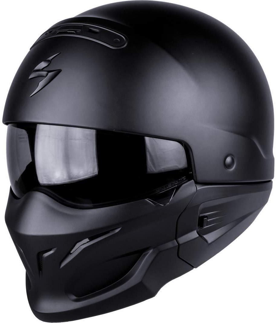 Scorpion Exo-Combat Motorrad-Helm, matt, Schwarz, XS von ScorpionEXO