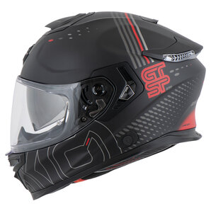 Scorpion Exo-GT SP Air Techlane Integralhelm Matt Schwarz Grau Rot von Scorpion