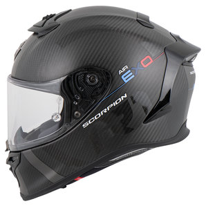 Scorpion Exo-R1 Evo Carbon Air MG Integralhelm Matt Schwarz Silber von Scorpion