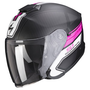 Scorpion Exo-S1 Cross-Ville Jethelm Matt Schwarz Pink von Scorpion