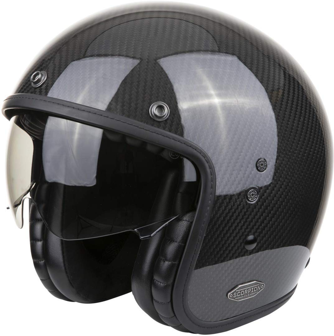 Scorpion Herren Belfast Carbon SOLID Black XS Motorcycle Helmets von ScorpionEXO