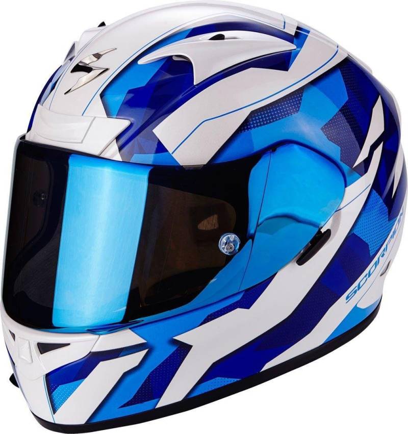 Scorpion Motorradhelm - Exo 710 Air Furio, Transparent/Blau, Größe L von ScorpionEXO