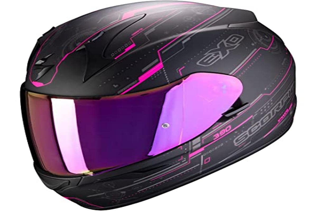 Scorpion Herren EXO-390 Beat Matt Black-Pink S Motorcycle Helmets von Scorpion