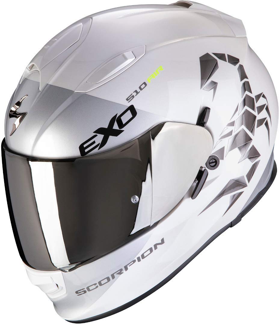 Scorpion Herren EXO-510 AIR Pique Pearl White-Silver L Motorcycle Helmets von Scorpion