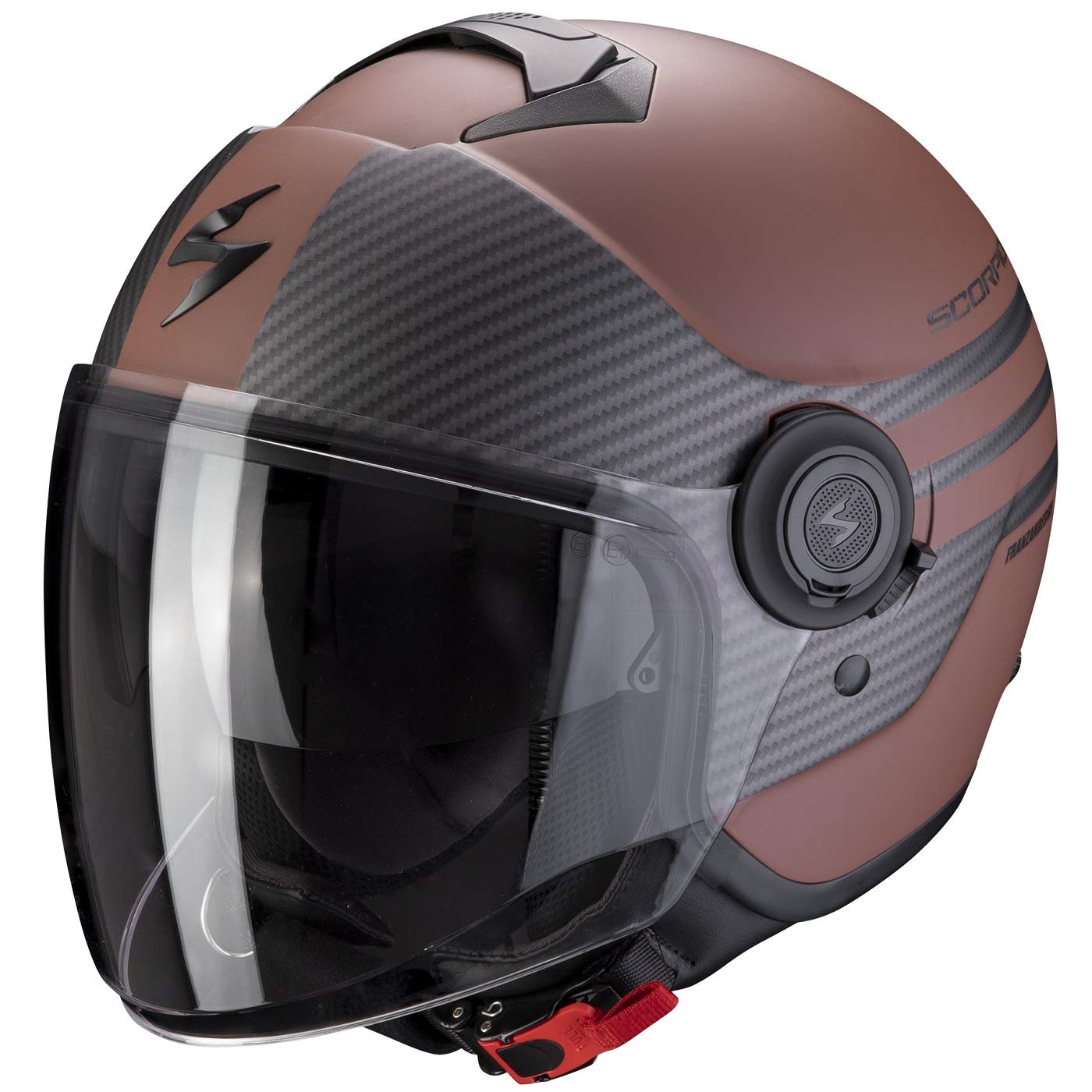 Scorpion Herren EXO-City Moda Brown-Matt Black S Motorcycle Helmets von Scorpion