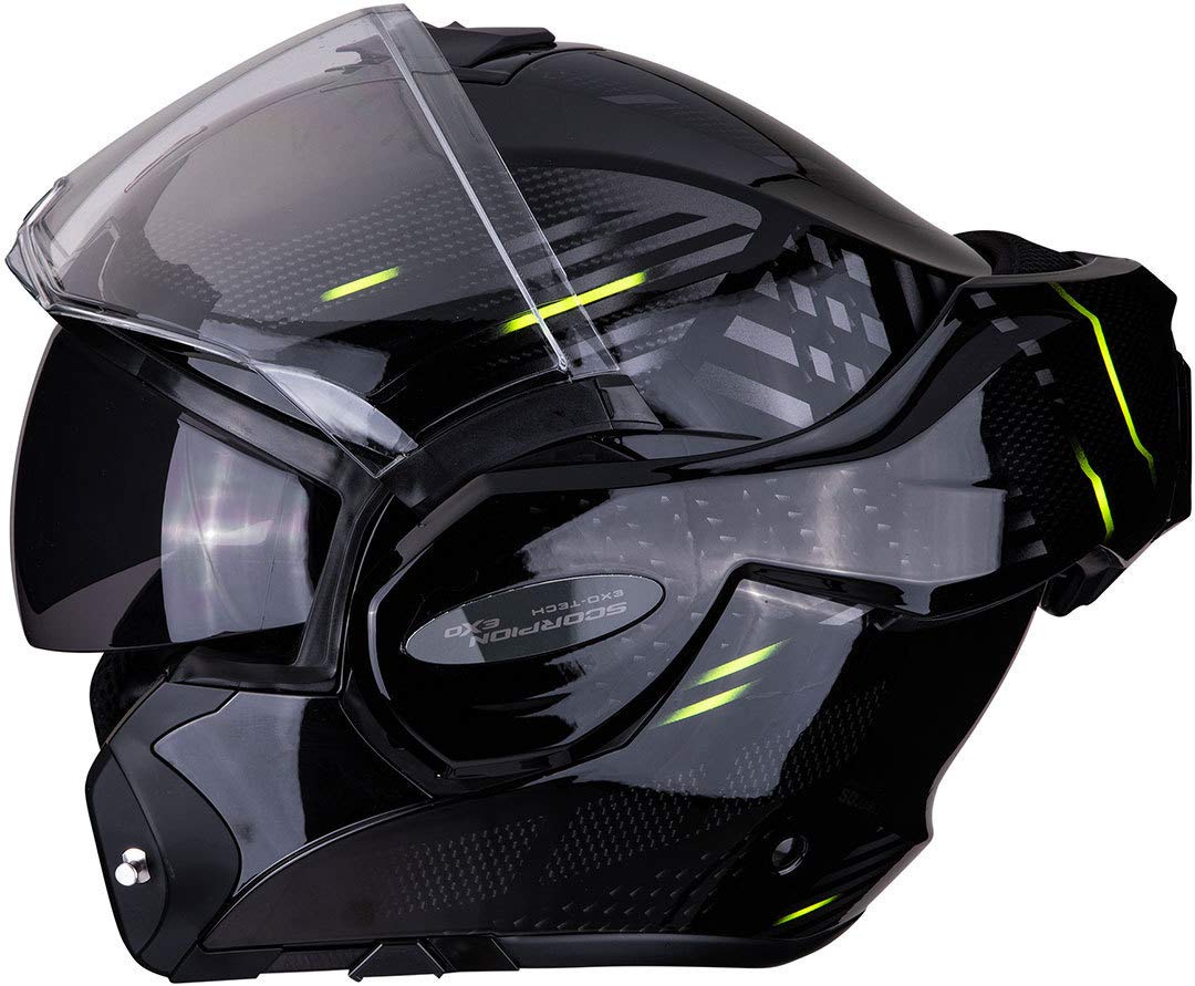 Scorpion Herren NC Motorrad Helm, Schwarz/Rot, XL von Scorpion