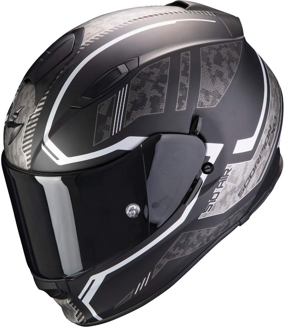 Scorpion Motorradhelm EXO-510 AIR Occulta Matt Black-Silver, Schwarz/Grau, XL von Scorpion