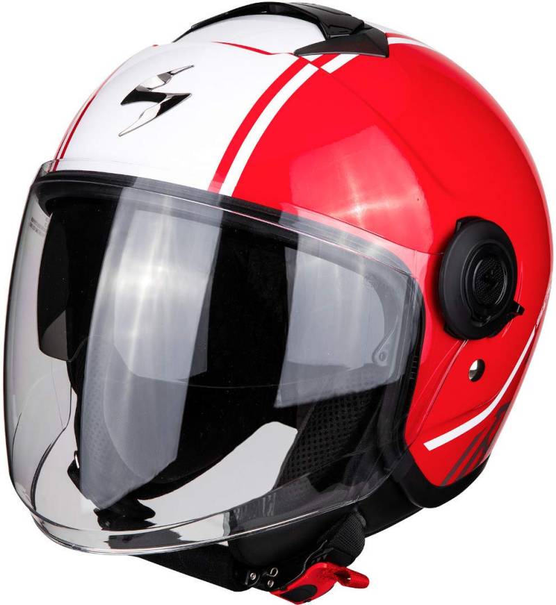 Scorpion Motorradhelm EXO-CITY AVENUE Red-White, Rot/Weiss, XS von Scorpion