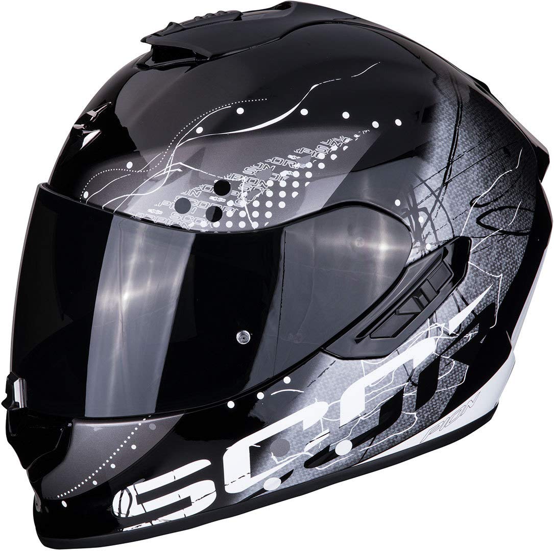 Scorpion Unisex – Erwachsene NC Motorrad Helm, Schwarz/Grau, XS von Scorpion