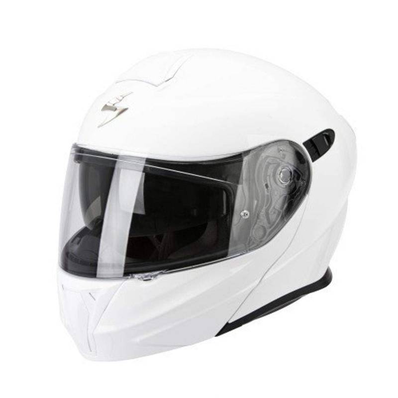 Scorpion Solid Außenschale aus Polycarbonat-Spritzguss 58 Bianco, 1454_18920, Schwarz, M von Scorpion