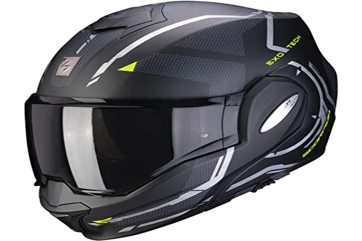 Scorpion Unisex Exo-tech Square Helm, Undurchsichtig Schwarz-Rot, XXL 63 64 EU von ScorpionEXO