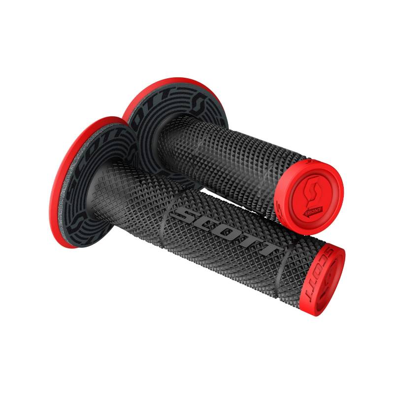 Scott SX II MX Motorrad Griffe inkl.Donut schwarz/rot von Scott