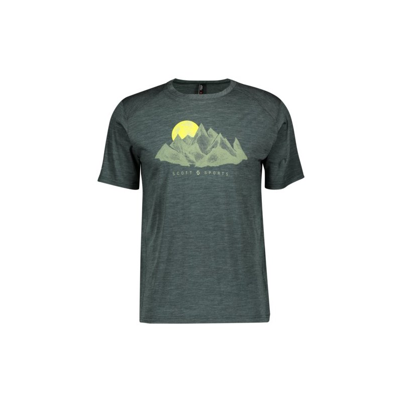 Scott Shirt M's Defined Merino Grph S-SL - smoked green von Scott Sports