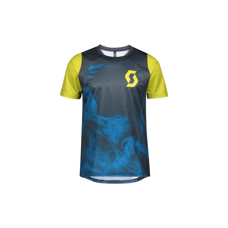 Scott Shirt M's Trail Vertic S-SL - nightfall blue/Lemongrass yellow von Scott Sports