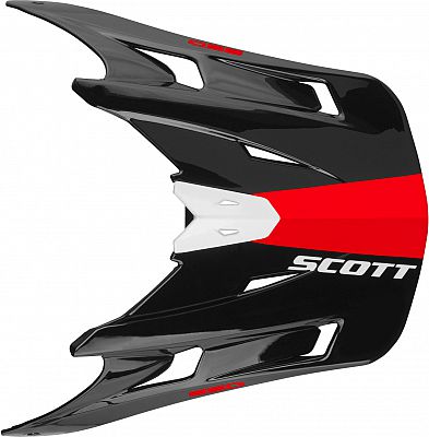 Scott 350 Race, Helmschirm Kinder - Schwarz/Rot von Scott
