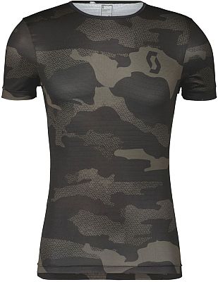 Scott Carbon Camo, Funktionsshirt kurzarm - Schwarz/Dunkelgrau - XXL von Scott