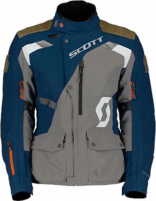 Scott Dualraid Dryo, Textiljacke wasserdicht Damen - Dunkelblau/Grau/Braun - 40 von Scott