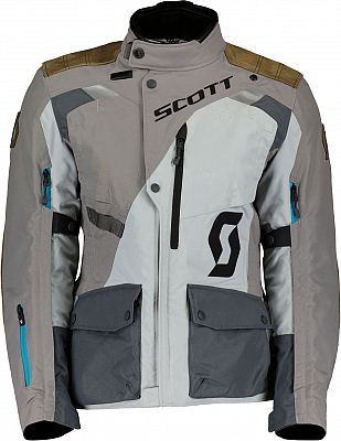 Scott Dualraid Dryo, Textiljacke wasserdicht Damen - Hellgrau/Grau/Braun - 44 von Scott