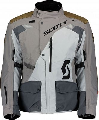 Scott Dualraid Dryo, Textiljacke wasserdicht - Hellgrau/Grau/Braun - XXL von Scott