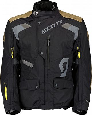 Scott Dualraid Dryo, Textiljacke wasserdicht - Schwarz/Grau/Braun - 3XL von Scott