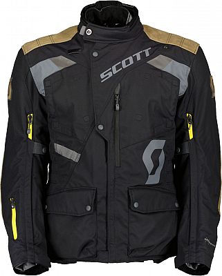 Scott Dualraid Dryo, Textiljacke wasserdicht - Schwarz/Grau/Braun - Lang XXL von Scott