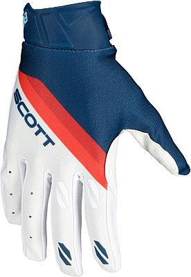 Scott Evo Dirt S24, Handschuhe - Weiß/Dunkelblau/Rot - S von Scott