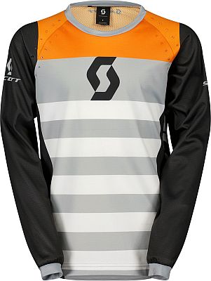 Scott Evo Race S24, Trikot Kinder - Schwarz/Hellgrau/Orange - M von Scott