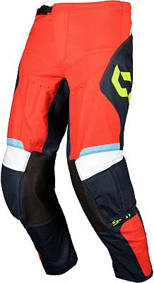 Scott Evo Race S25, Textilhose - Rot/Blau/Weiß/Neon-Gelb - 34 von Scott