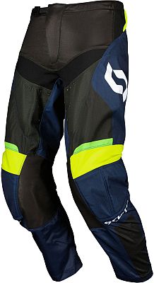 Scott Evo Race S25, Textilhose - Schwarz/Blau/Neon-Gelb/Weiß - 30 von Scott