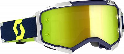 Scott Fury 1099289 S22, Crossbrille verspiegelt - Dunkelblau/Grau Gelb-Verspiegelt - Einheitsgröße von Scott