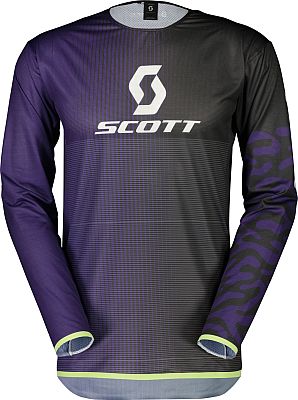 Scott Podium Pro S24, Trikot - Dunkellila/Schwarz/Mint-Grün - M von Scott