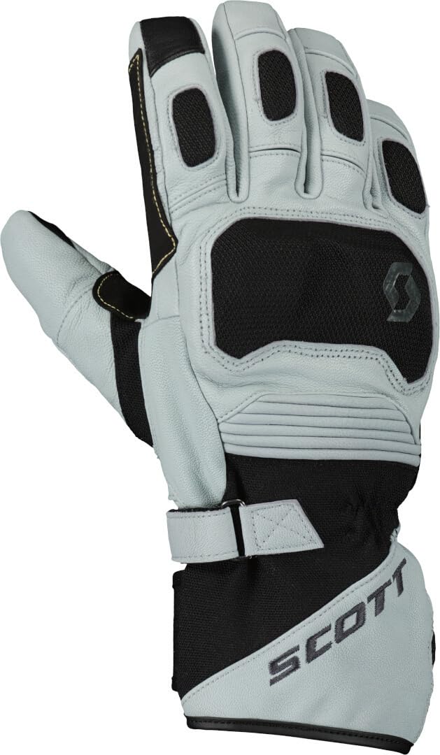 Scott Priority Pro GTX Leder Motorrad Handschuhe grau/schwarz 2025: Größe: S (8) von Scott