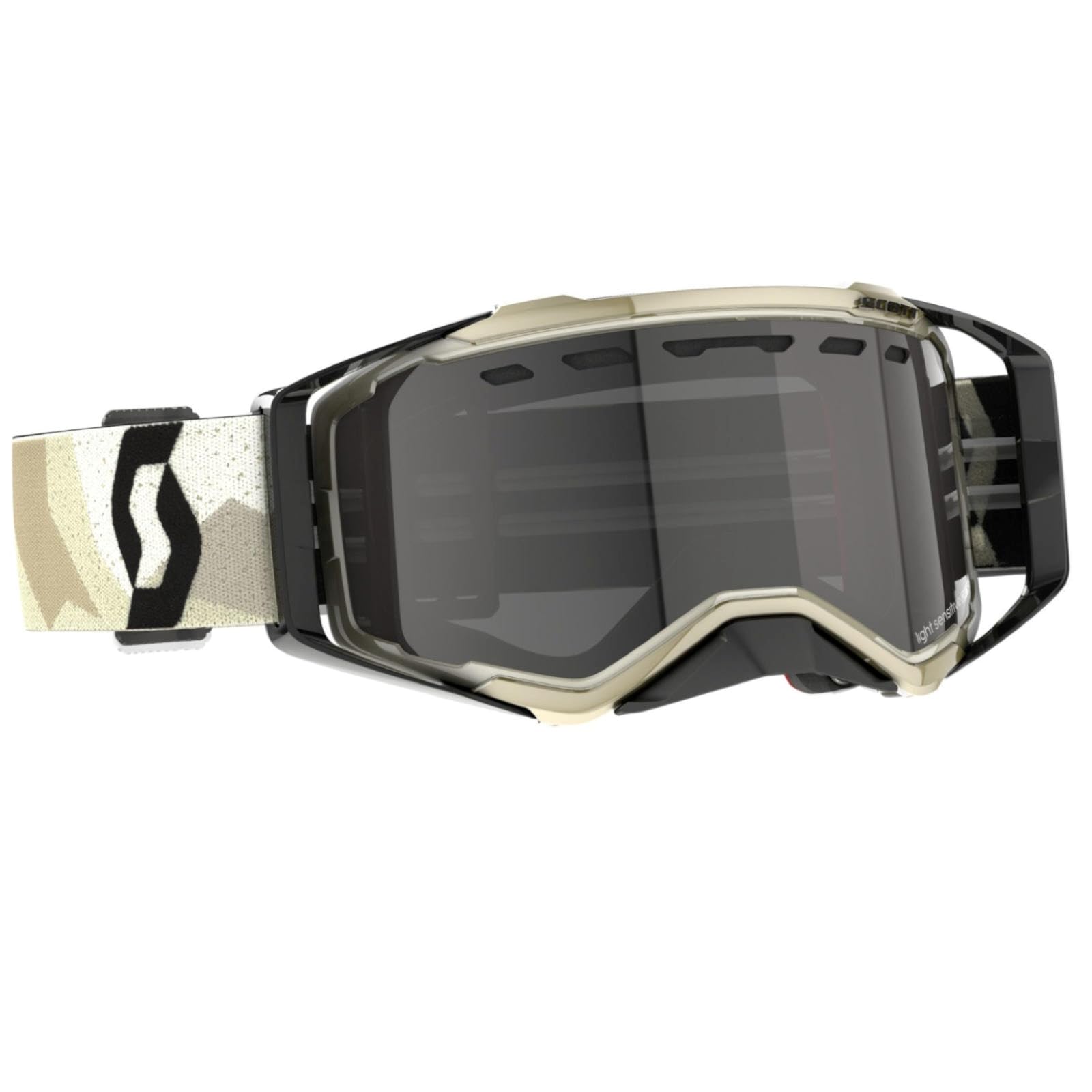 Scott Prospect Enduro LS MX Goggle Cross/MTB Brille beige/schwarz/Light Sensitive grau Scott Prospect Enduro LS MX Goggle Cross/MTB Brille beige/schwarz/Light Sensitive grau von Scott