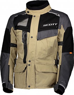 Scott Voyager Dryo, Textiljacke wasserdicht - Grau/Beige - XL von Scott