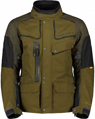 Scott Voyager Dryo, Textiljacke wasserdicht - Oliv/Dunkelbraun/Schwarz - XXL von Scott