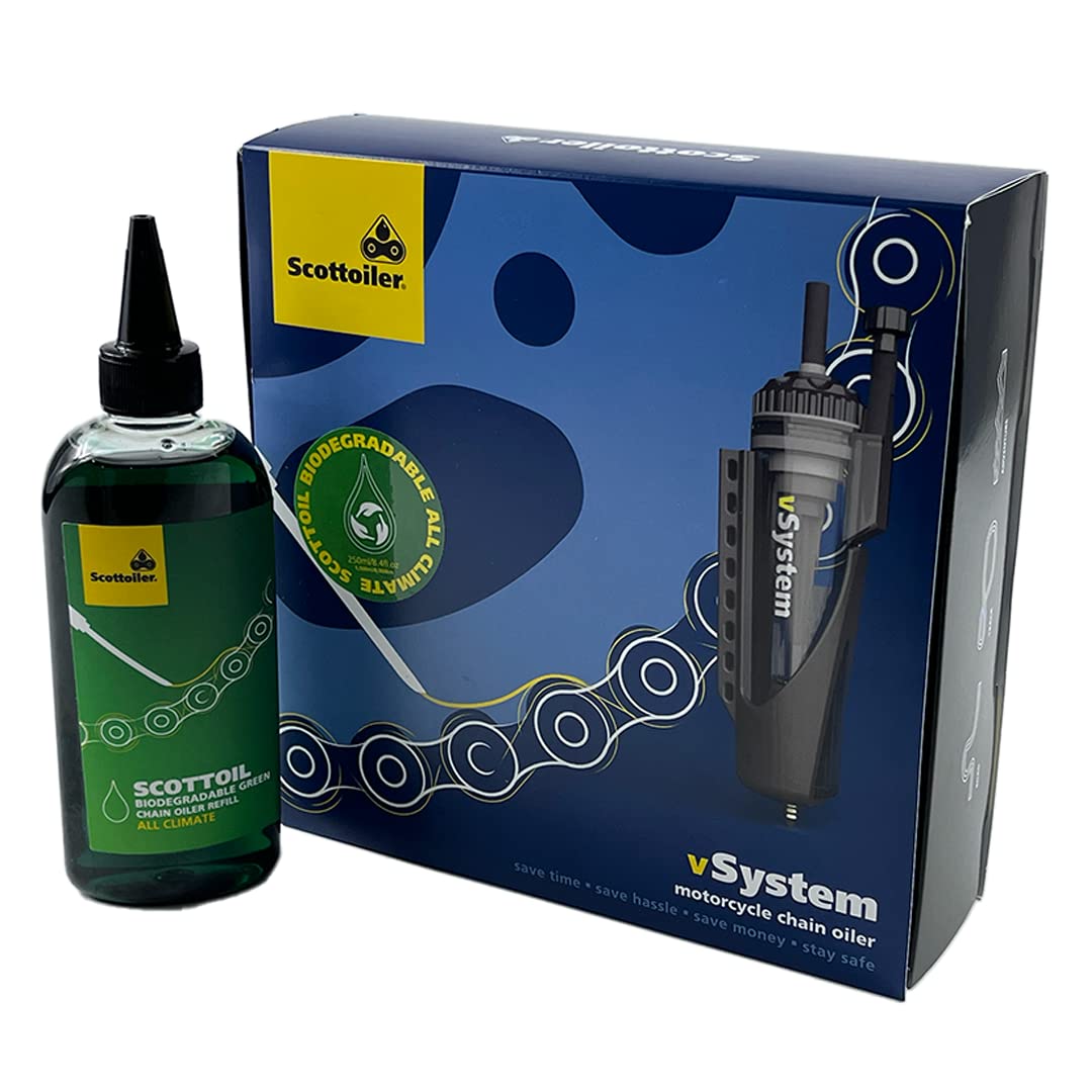Scottoiler vSystem Automatischer Kettenöler, inkl. Scottoil Grün Alle Temperaturen, biologisch abbaubar Scottoiler vSystem Automatischer Kettenöler, inkl. Scottoil Grün Alle Temperaturen, biologisch abbaubar von Scottoiler