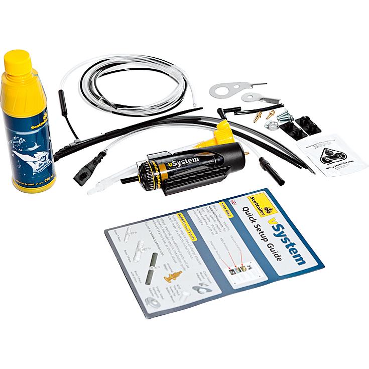 Scottoiler vSystem Set, Unterdruck-Kettenöler universal mit Bio Öl Scottoiler vSystem Set, Unterdruck-Kettenöler universal mit Bio Öl von Scottoiler
