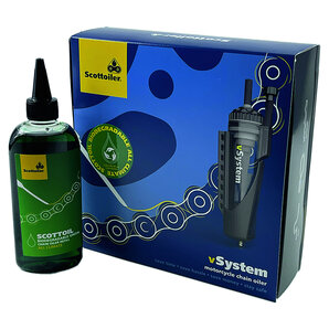 vSystem inkl. 250ml Bio-Kettenöl Scottoiler vSystem inkl. 250ml Bio-Kettenöl Scottoiler von Scottoiler