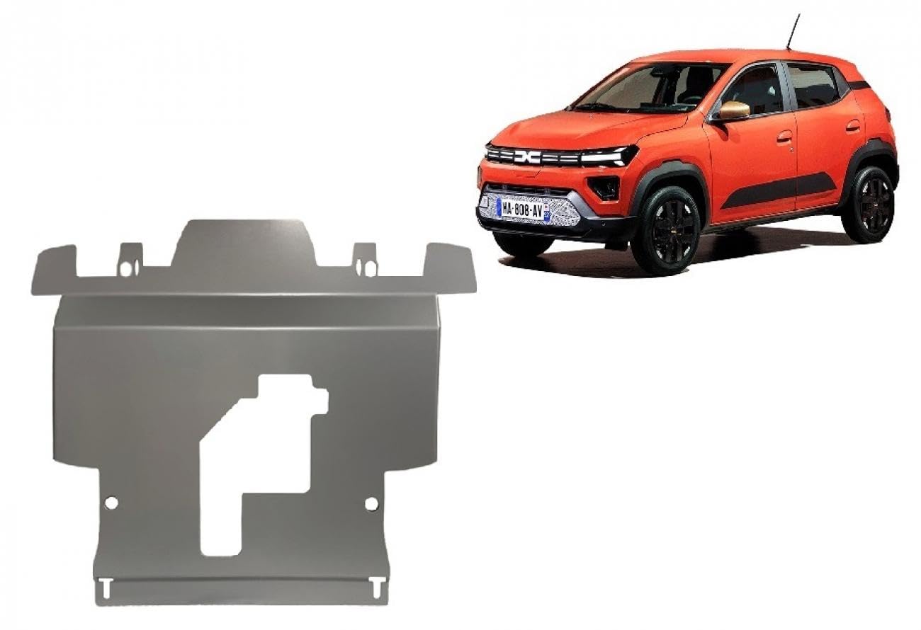 Aluminium Unterfahrschutz für Motor kompatibel mit Dacia Spring (2024-2025) Scut Protection von Scut Protection