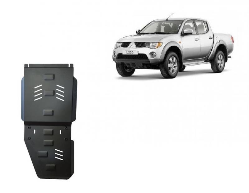 Stahl Unterfahrschutz für Getriebe und Differenzial kompatibel mit für Mitsubishi L 200 (2005-2015) Scut Protection von Scut Protection