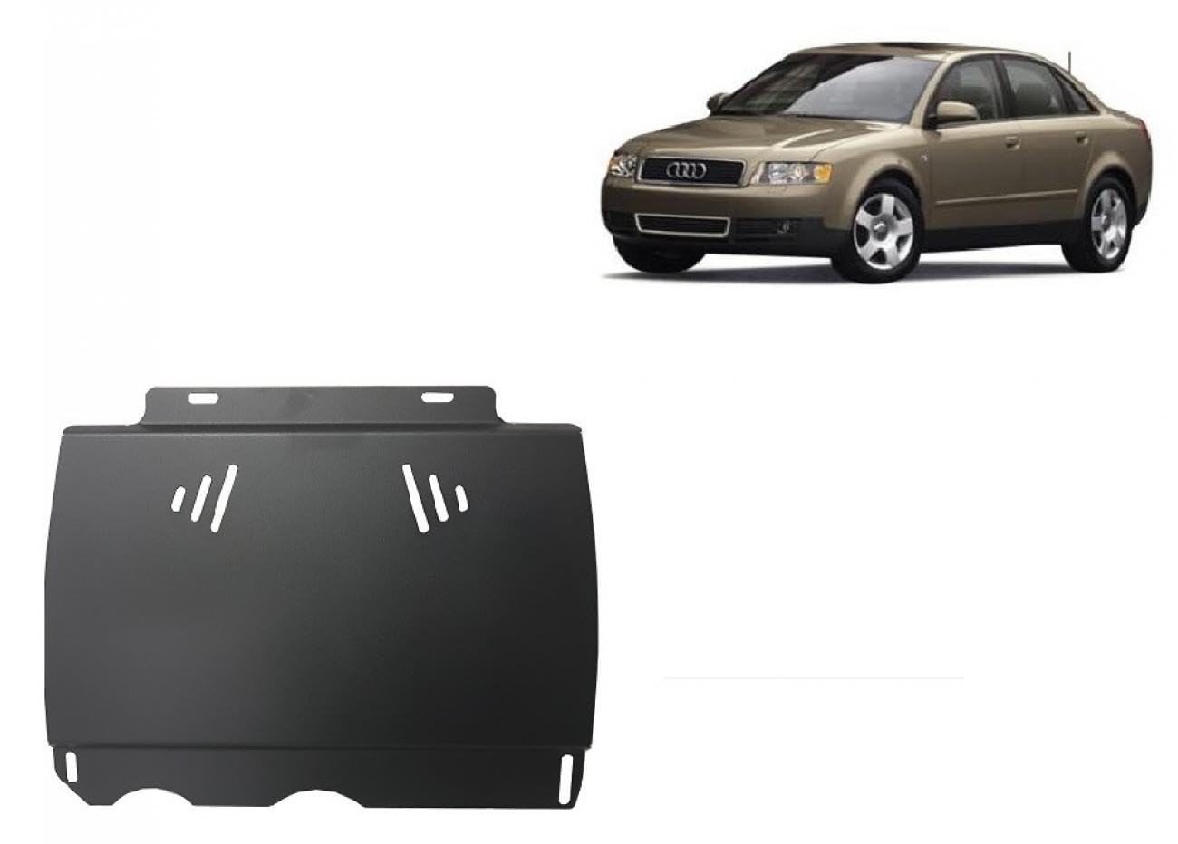 Stahl Unterfahrschutz für Getriebe kompatibel mit für Audi A4 B6 mit Schaltgetriebe (2000-2005) Scut Protection von Scut Protection