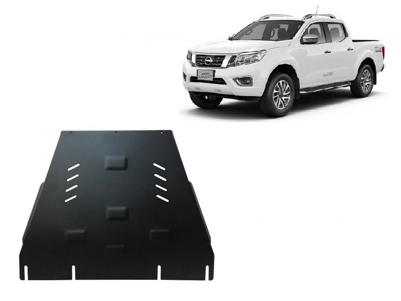 Stahl Unterfahrschutz für Getriebe kompatibel mit für Nissan Navara NP300 Baujahr 2015 (2015-2021) Scut Protection von Scut Protection