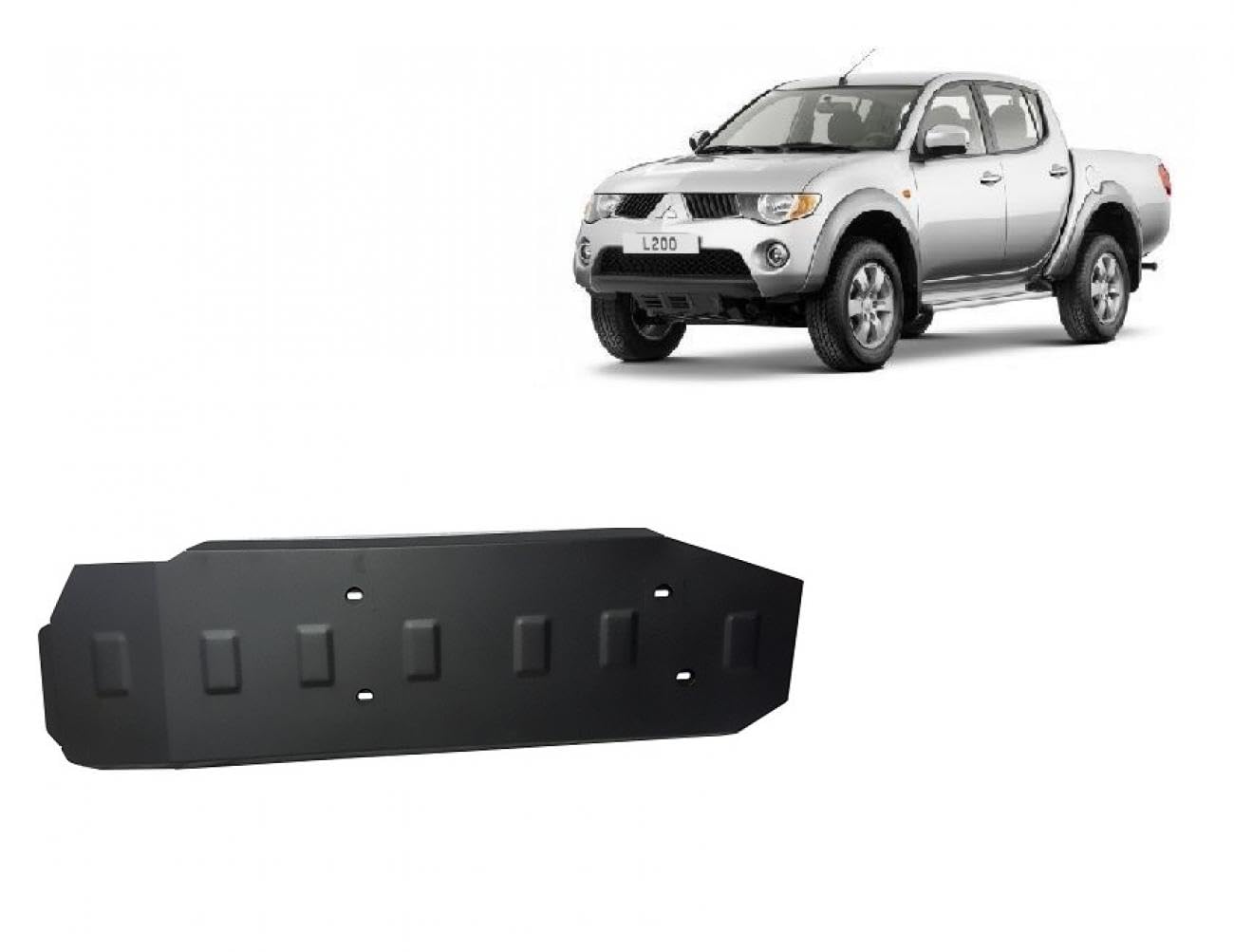 Stahl Unterfahrschutz für Kraftstofftank kompatibel mit Mitsubishi L 200 (2005-2015) Scut Protection von Scut Protection