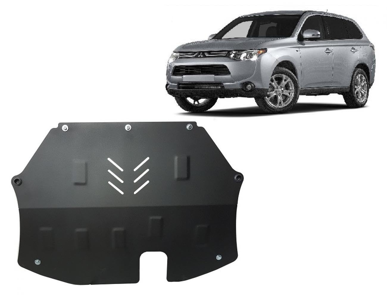 Stahl Unterfahrschutz für motor kompatibel mit Mitsubishi Outlander (2012-2021) Scut Protection von Scut Protection